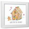 thumbnail image 1 of Cynthia Coulter 4x14 White Modern Wood Framed Wall Art Titled - Vintage Holiday Cheer III, 1 of 5