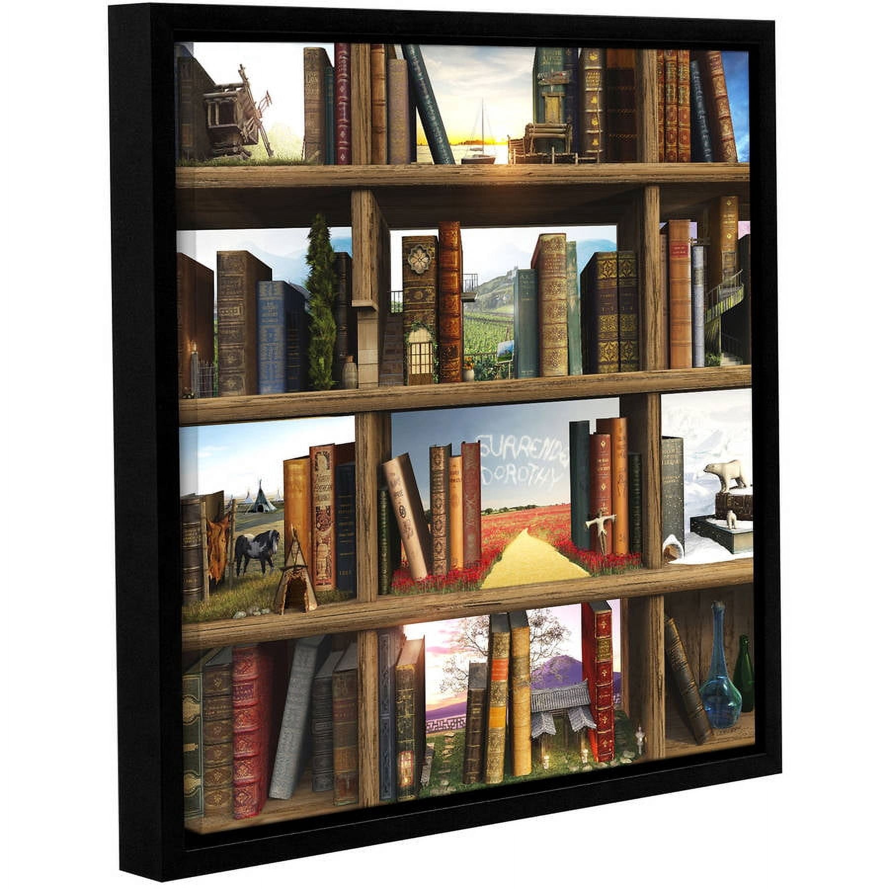 Cynthia Decker "Story World" Floater-Framed Gallery-Wrapped Canvas