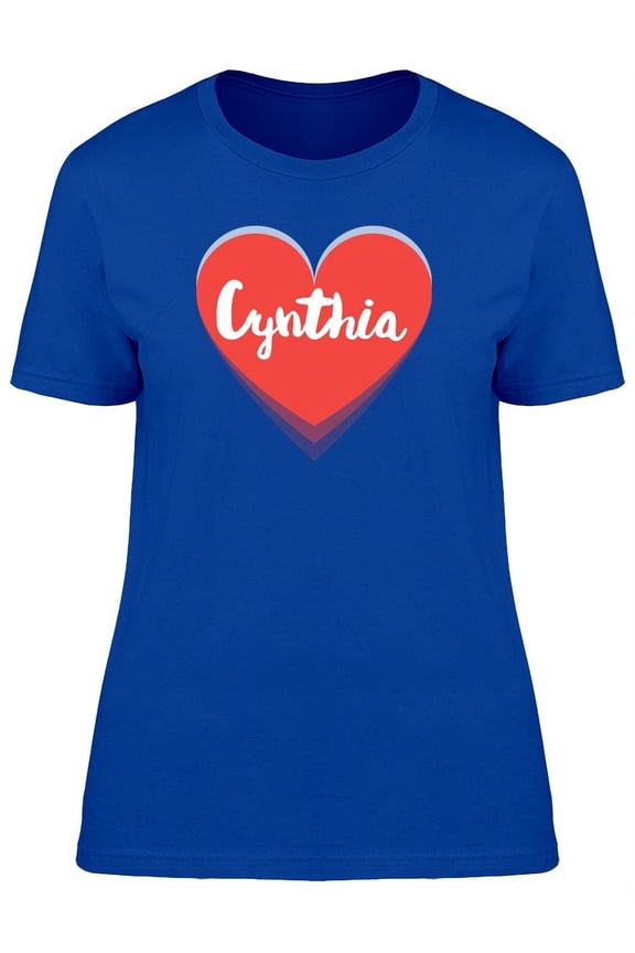 Cynthia Red Heart T-Shirt Women -Image by Shutterstock, Female Small