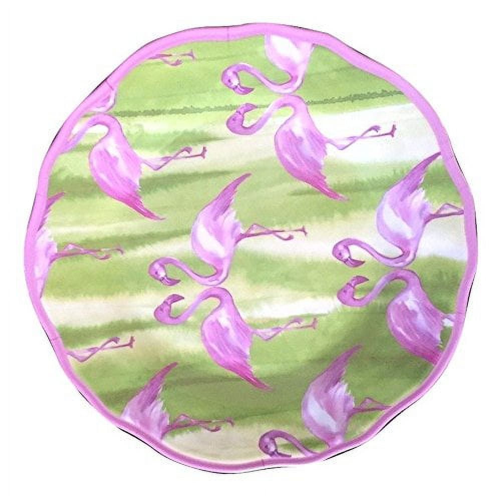 Cynthia Rowley Pink Flamingo Melamine Dinner Plates Set of Four