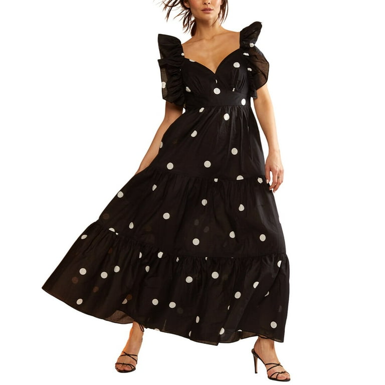 Cynthia Rowley womens Gabriella Ruffle Dress 6 Walmart