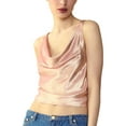 thumbnail image 1 of Cynthia Rowley womens  Shimmering Siren Silk-Blend Knit Top, l, 1 of 3