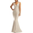 thumbnail image 1 of Cynthia & Sahar Womens Sateen Ruched Evening Dress, 1 of 2