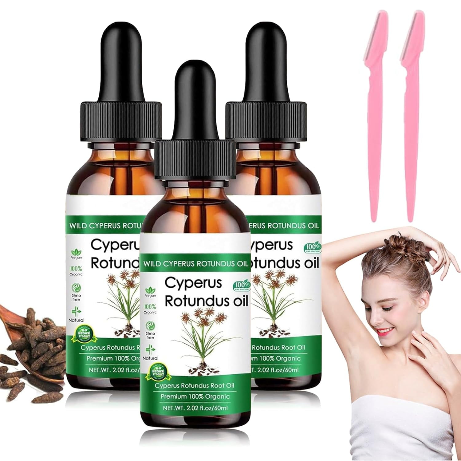 Cyperus Rotundus Oil, 2024 New Cyperus Oil, 100 Natural Nut Grass Oil