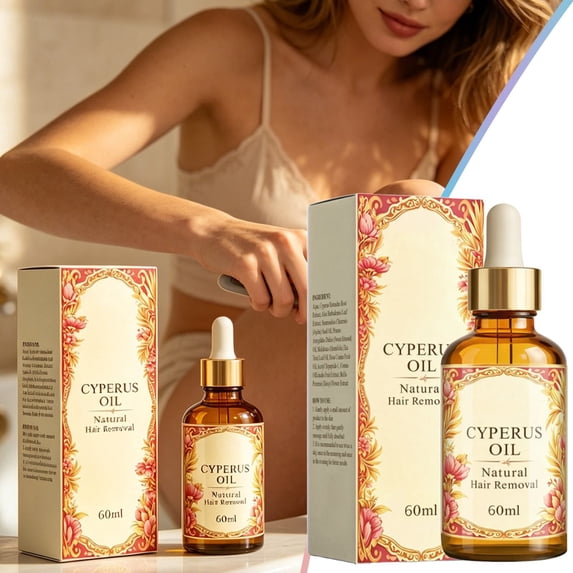 Cyperus Rotundus Oil - 60ml Body Care Oil, Moisturizes and Smooths Skin, Lightweight Botanical Blend, Suitable for All Skin Types, Daily Use for Legs, Arms, Underarms, Bikini 1PC*1