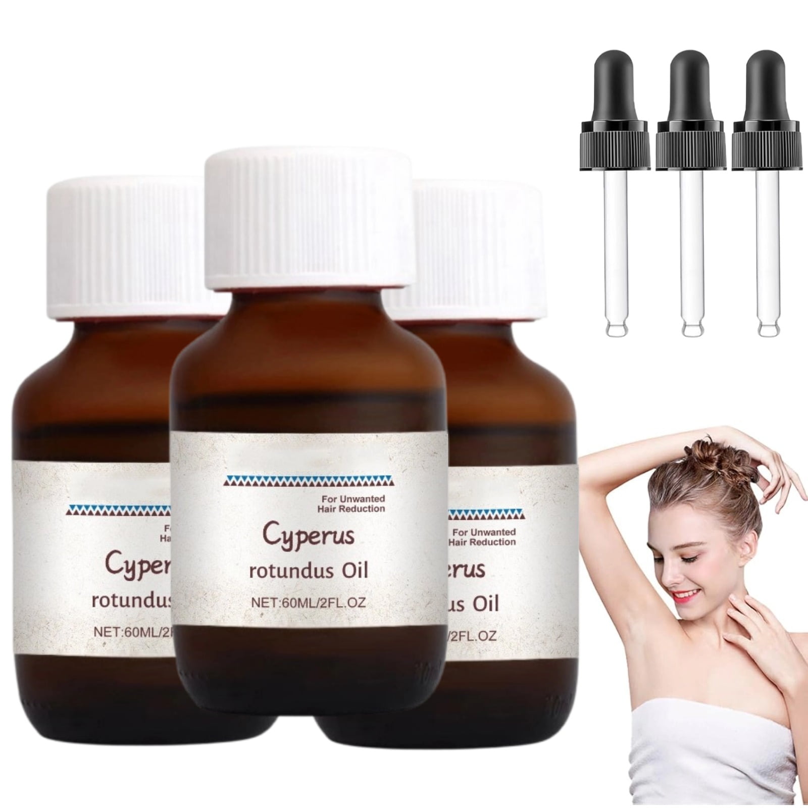 Cyperus Rotundus Oil for Hair Removal 100 Pure Natural Oil for Reducing Body Hair Growth