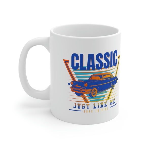 Cypher Sage Classic Car Like Me Blue #1 / 11oz White Ceramic Mug