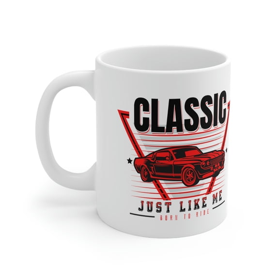 Cypher Sage Classic Car Like Me Red #5 / 11oz White Ceramic Mug