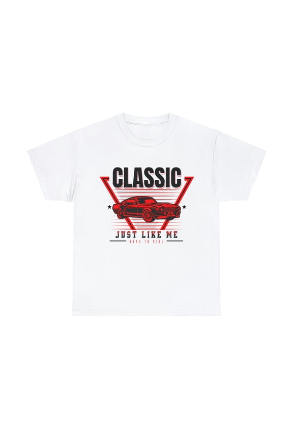 Classic Like Me Red and Black 5 / Short Sleeve White T-Shirt