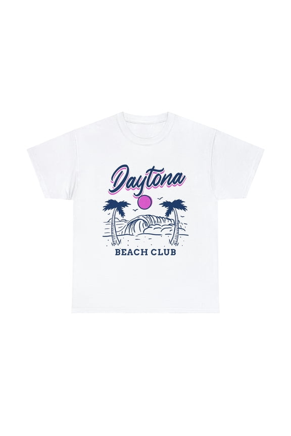 Daytona Beach Club Short Sleeve White T-Shirt