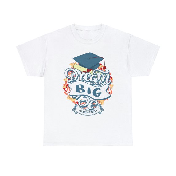 Cypher Sage Dream Big 2023 Graduation Short Sleeve White Shirt