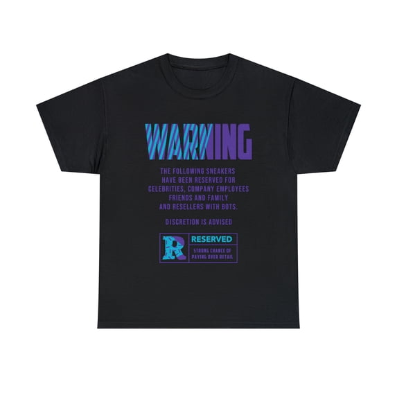 Cypher Sage Warning Aqua Retro Sneaker Shirt