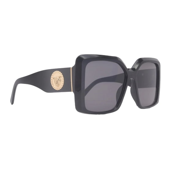 Cypress, Black BIFOCAL SUN-Reading Glasses, Large Oversized Women Readers, High End Reading Magnifying eyeglasses, Big Square optical Frame