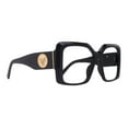 thumbnail image 1 of Cypress, Black Large Oversized Reading Glasses, Women Readers, High End Reading Magnifying eyeglasses, Big Square optical Frames, 1 of 3