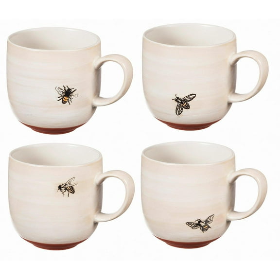Cypress Ceramic Cup, 12 OZ, Bumble Bee, 4 Asst