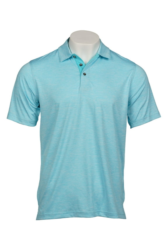 New Men's Performance Polo (Light Blue, Large)
