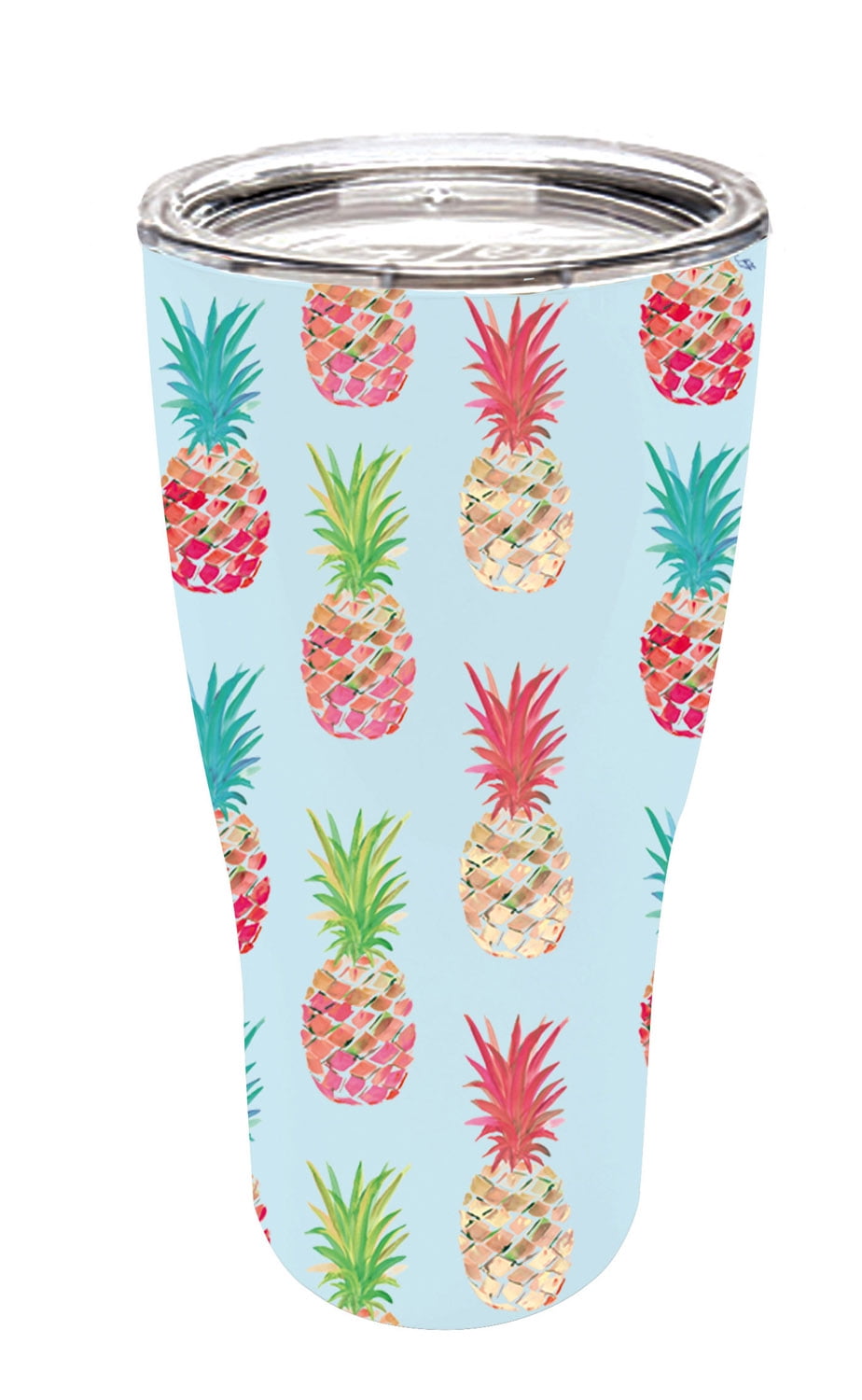 Pyne Cups Cypress Double Wall Stainless Steel Cup, 17 OZ., Pineapple Party ...