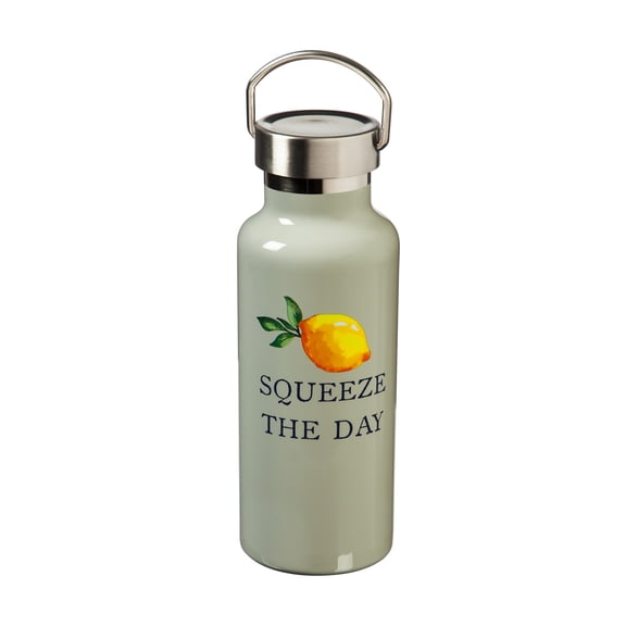 Cypress Double Wall Stainless Steel Cup with Lid, 17 OZ, Lemon Drop Collection