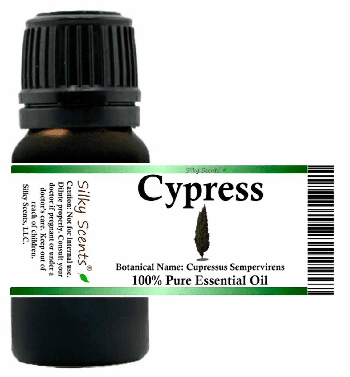 Cypress Essential Oil 15 ml (1/2 fl oz) - 100% Pure and Natural by Silky Scents