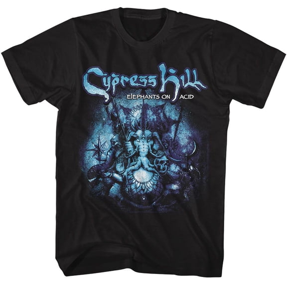 Cypress Hill Elephants On Acid EOA Black T-Shirt