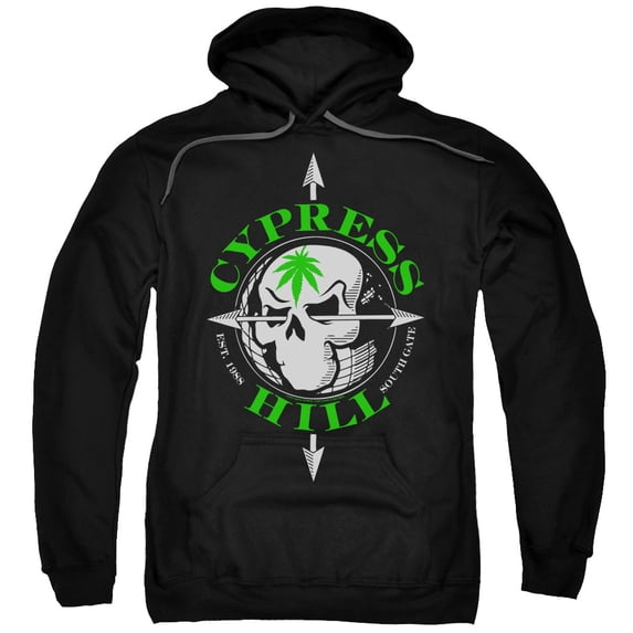 Cypress Hill Skull And Arrows Adult Pullover Hoodie Sweatshirt Black
