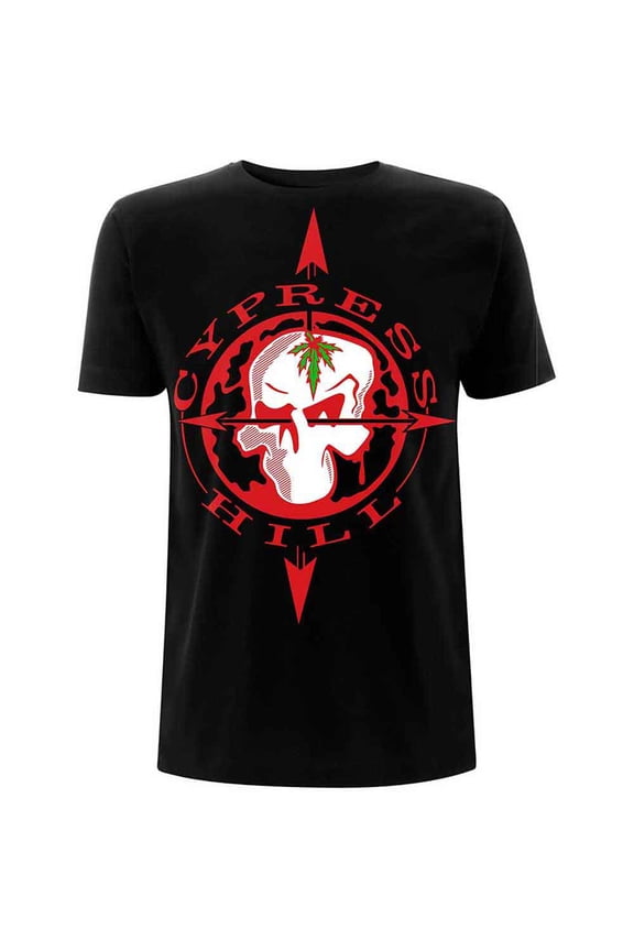 Cypress Hill Unisex T-Shirt: Skull Compass (X-Large)