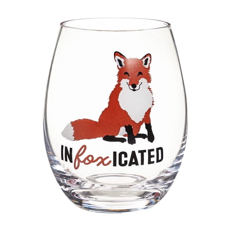 Cypress Home 17 OZ Stemless Wine Glass w/Box, Infoxicated