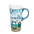 thumbnail image 1 of Cypress Home Ceramic Travel Cup, 17 OZ. ,w/box, Happy Camper, 1 of 1