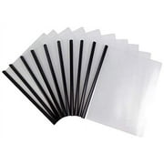 Cypress Lane Slide-Grip Clear Report/Presentation/Thesis/File/Document/Paper/Brochure/Resume Covers with Sliding Bar. File Organizer. Letter Size, 8.5 x 11 inches. Clear Front & Back (10 pcs Black)…
