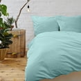 thumbnail image 1 of Cypress Linen Collection 1800 Series 3-Piece Aqua Duvet Sets, 1 of 2