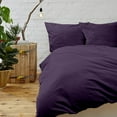 thumbnail image 1 of Cypress Linen Collection 1800 Series 3-Piece Eggplant Duvet Sets, 1 of 2