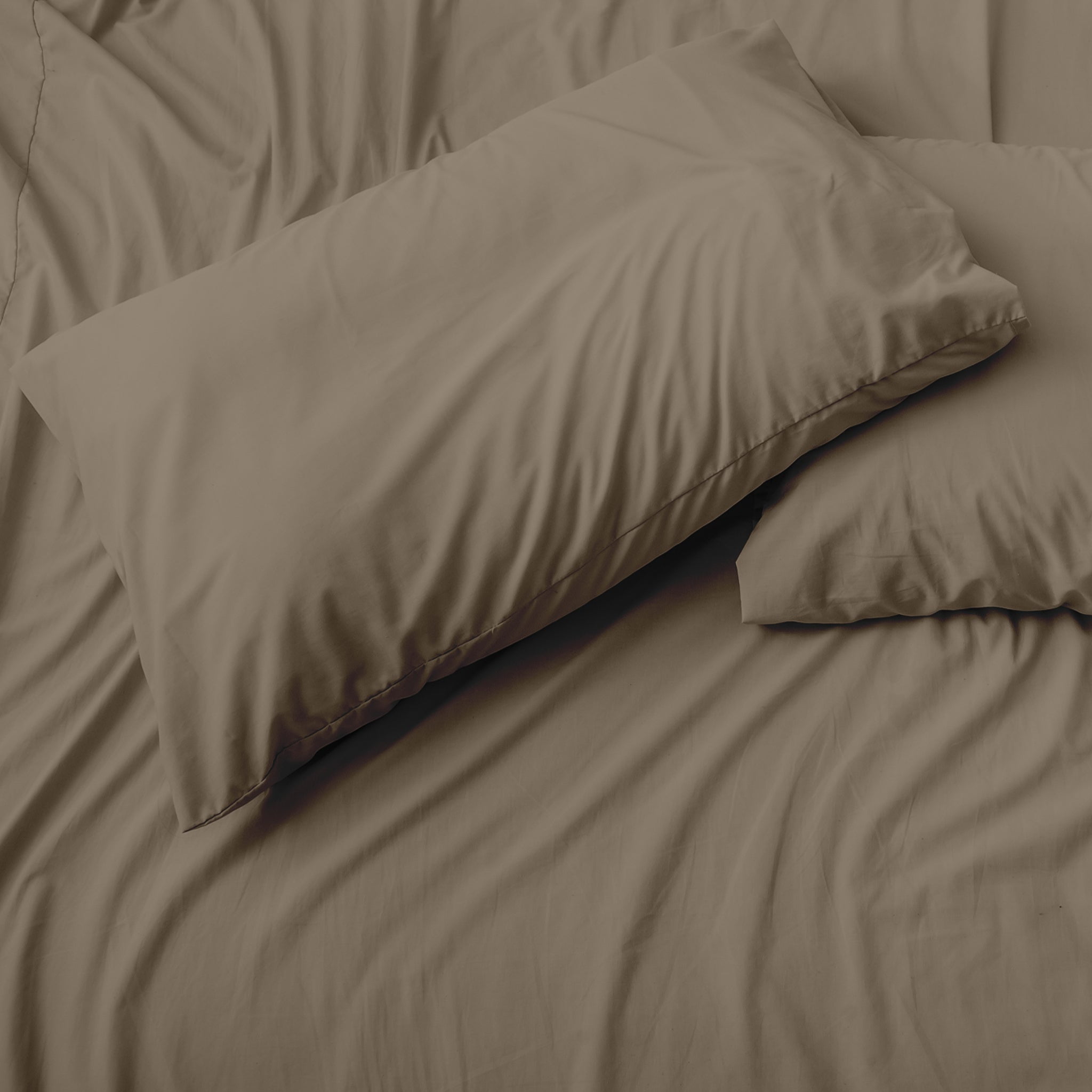 Cypress Linen Collection 1800 Series 6 Piece Taupe Premium Sheet Sets