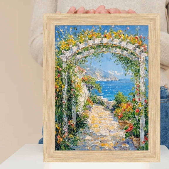 Cypress Natural Oak Wood Picture Frame 30x30 frame