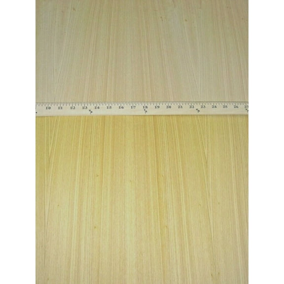 Cypress Quarter Cut wood veneer sheet 24" x 24" with paper backer 1/40" thick