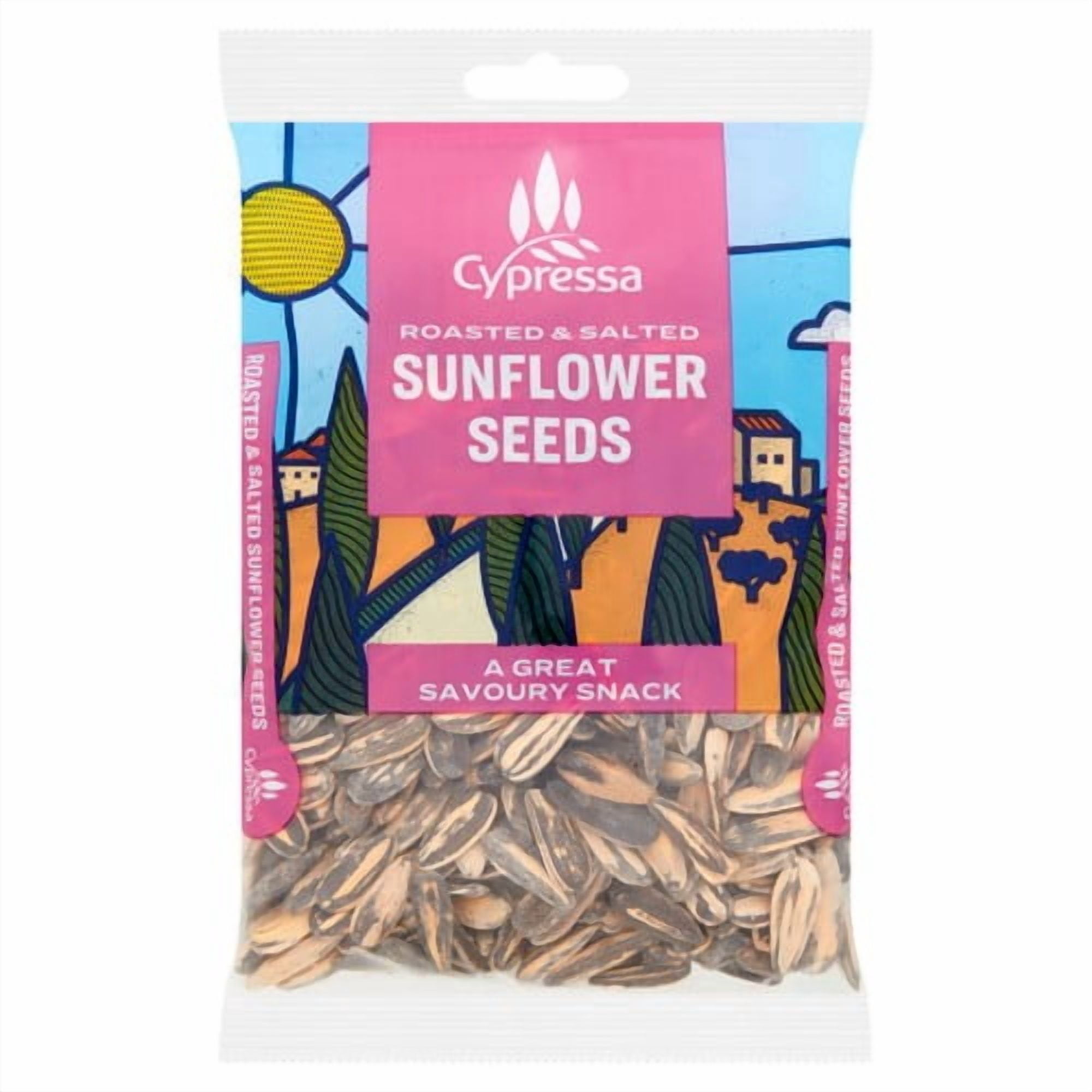 Cypressa Roasted & Salted Sunflower Seeds 100g, British Import (Pack of 3)