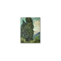 "Cypresses, 1889" Canvas Wall Art by Vincent van Gogh