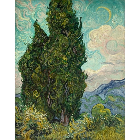 Cypresses Fine Art (18 x 24)