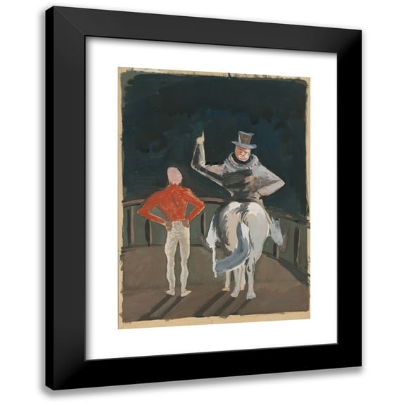 Cyprián Majerník 14x18 Black Modern Framed Museum Art Print Titled - Circus Motif (19360-1937)