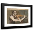 thumbnail image 1 of Cyprián Majerník 18x14 Black Modern Framed Museum Art Print Titled - Bullock (Gypsy Fiddler on the Back) (1936), 1 of 5