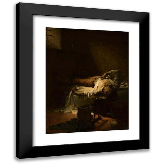 Cyprian Kamil Norwid 12x14 Black Modern Framed Museum Art Print Titled - In Prison