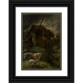 thumbnail image 1 of Cyprian Kamil Norwid 18x24 Black Ornate Framed Double Matted Museum Art Print Titled: Ruined Shrine (1870), 1 of 5