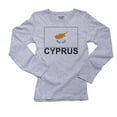thumbnail image 1 of Cyprus Flag - Special Vintage Edition Women's Long Sleeve Grey T-Shirt, 1 of 2