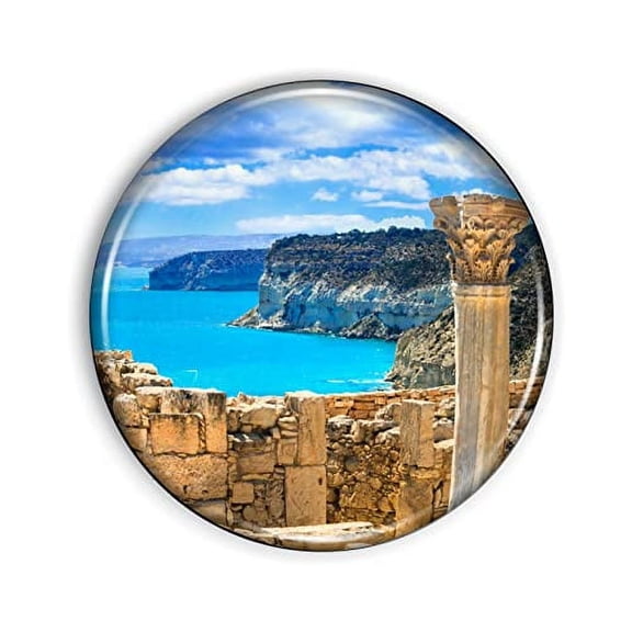 Cyprus Greece Magnet Strong And Flexible Cyprus Greece Refrigerator Magnet 1.1 Inch Epoxy Dome