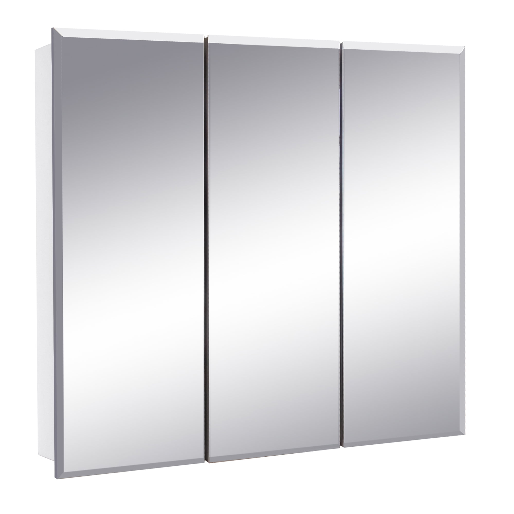 Cyprus 24-Inch White Wood Medicine Cabinet with Mirror