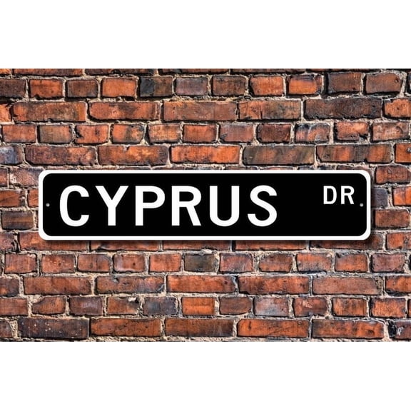 Cyprus Sign Cyprus Wall Decor Cyprus Gift Cyprus Souvenir Cyprus Keepsake Cyprus Souvenir Metal Aluminum Sign - Size: 16 x 4 Inches