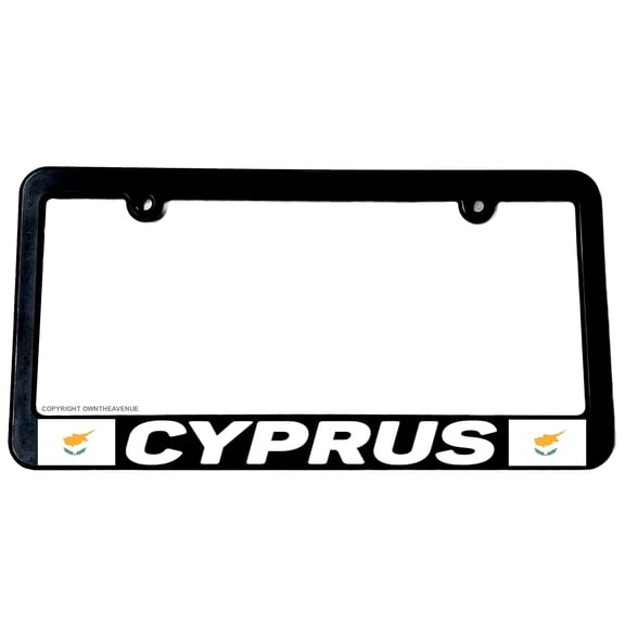 Cyprus World Flag Country Car Truck Auto License Plate Frame