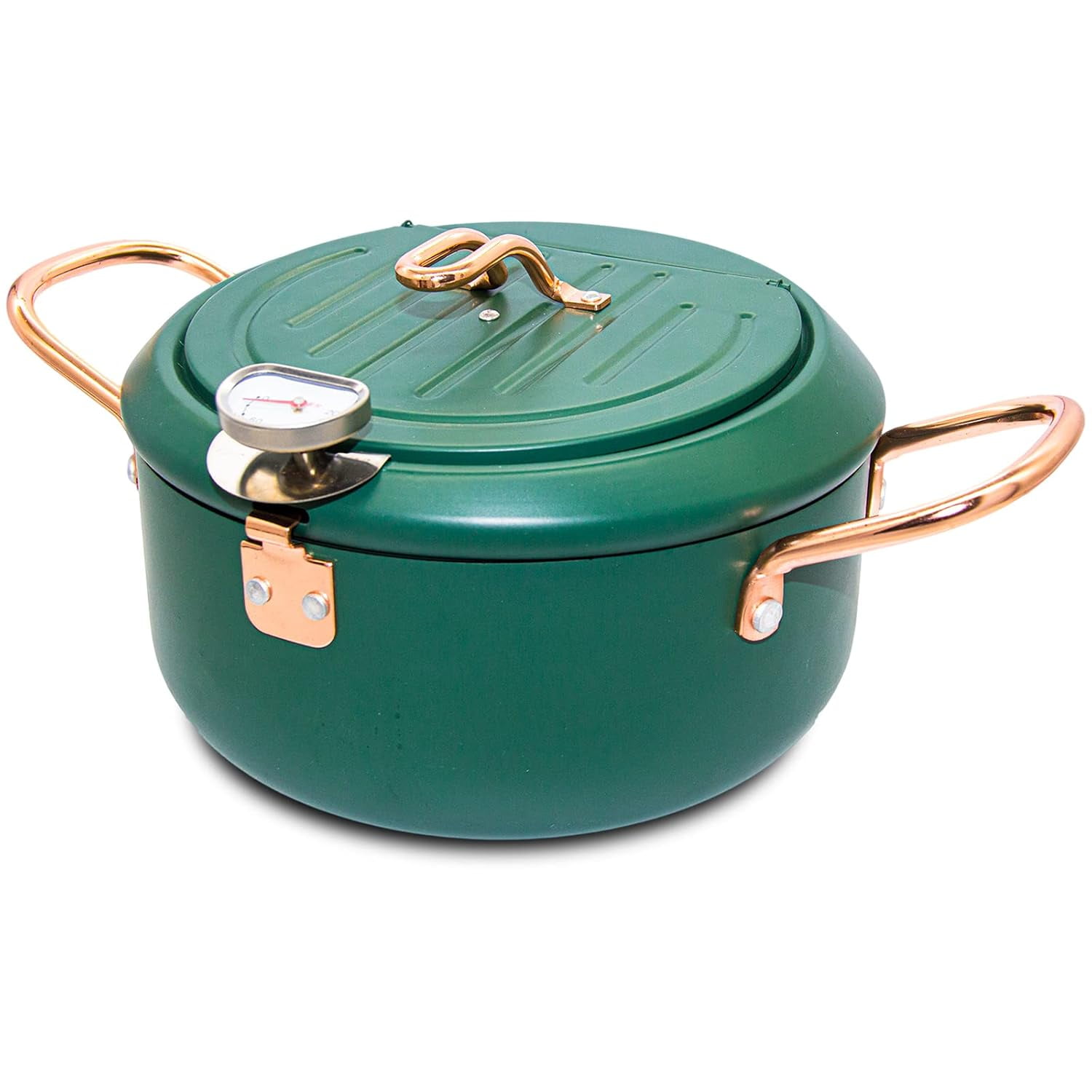 Cyrder Japanese Tempura Deep Fryer Pot with Fahrenheit Thermometer ...