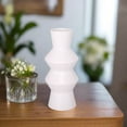 thumbnail image 1 of Cyrene Double Saucer Design Ceramic Vase, 1 of 3