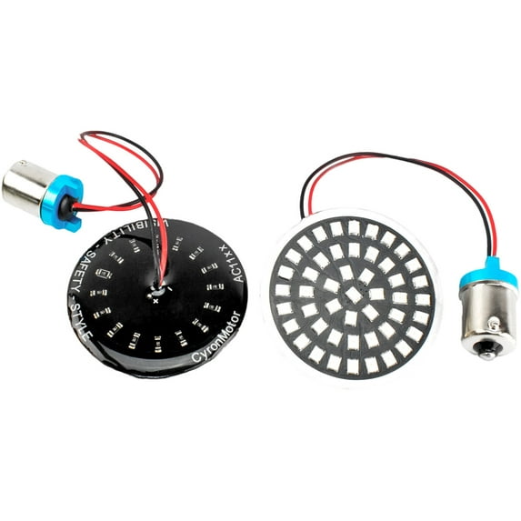 Cyron AC1156AR Wide View LED Turn Signal Inserts - Red, Single Circuit