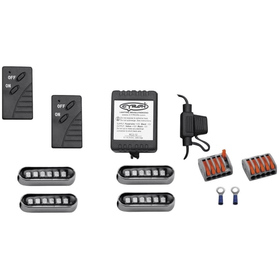 Cyron Lighting Convex 6 LEDs Black - Amber CV62-A